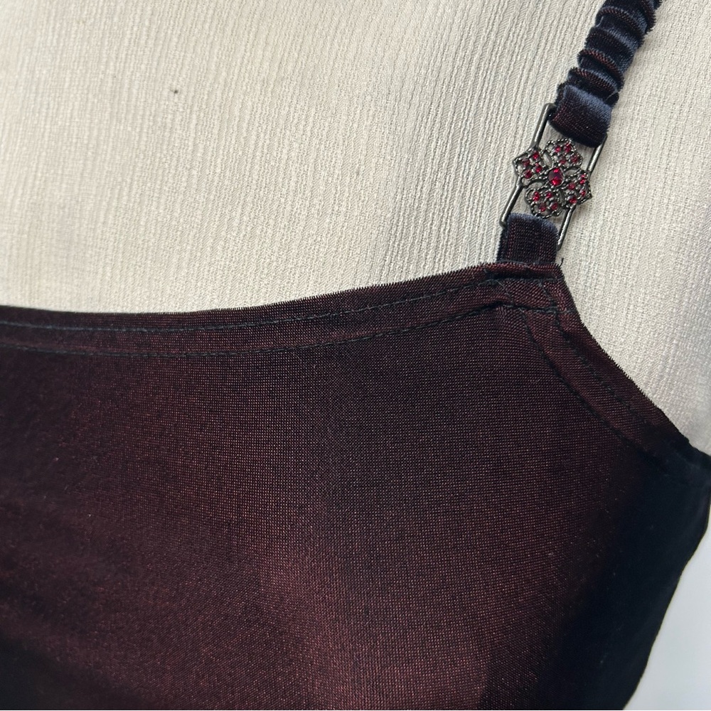 90s two-tone velour floor-length gown π₯ - Picture 4 of 6
